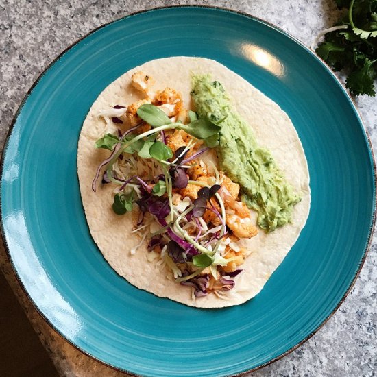 Vegan Buffalo Cauliflower Tacos