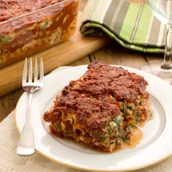 Easy Spinach Lasagna