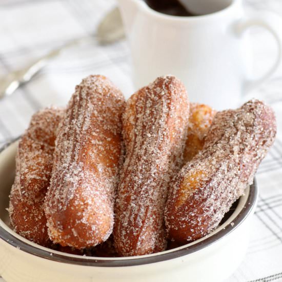 Churros with Chocolate Sauce