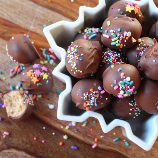 Chocolate peanut butter balls