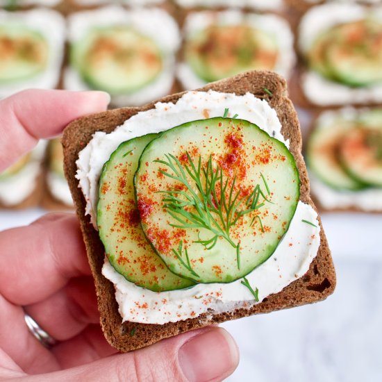 Mini Cucumber Toasts