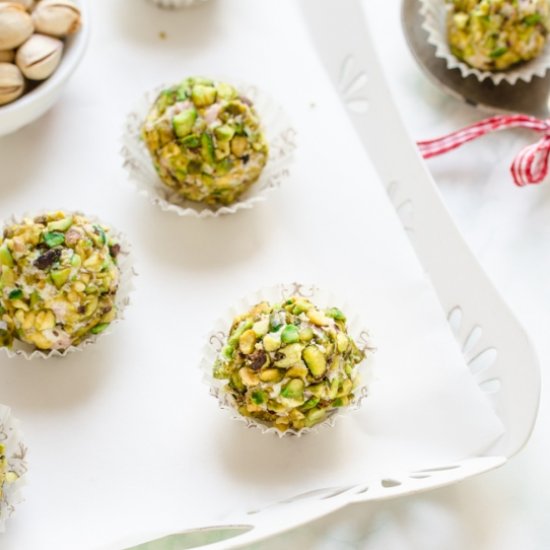 Savory pictachio bliss balls