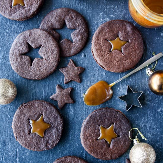 Chocolate Caramel Cookies