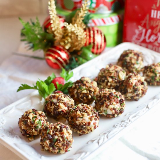 Cranberry Pecan Goat Cheese Balls