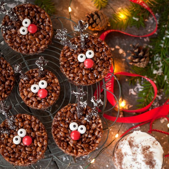 Rudolph Rice Krispie Treats