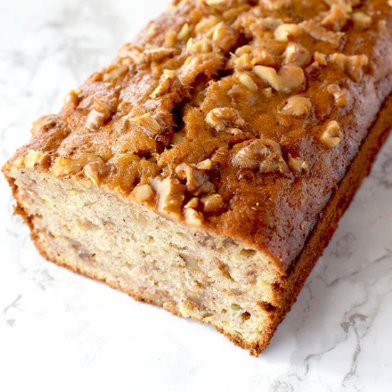 Dairy Free Banana nut bread