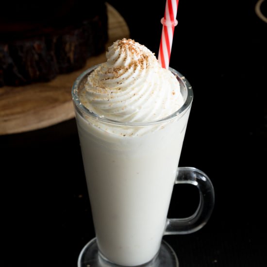 Homemade Eggless Eggnog