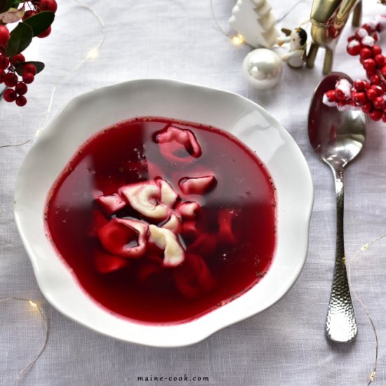 Polish Christmas Eve Beet Soup