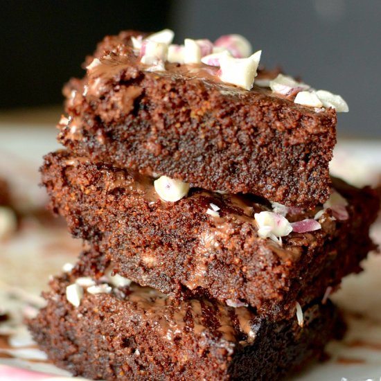 Flourless Peppermint Brownies