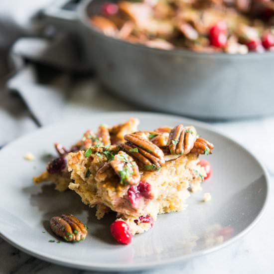 Bacon Cranberry Cornbread Stuffing