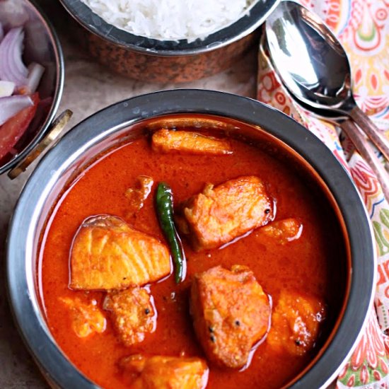 Salmon Yoghurt Curry