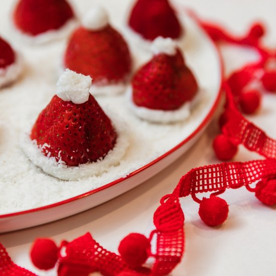 Santa Hat Strawberries