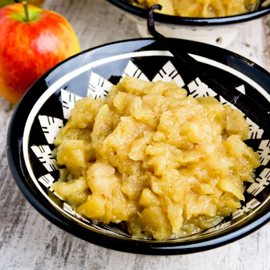 Homemade apple sauce