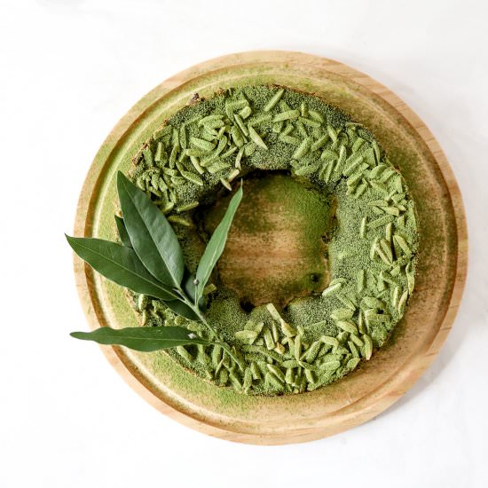 Matcha Bostock Wreath