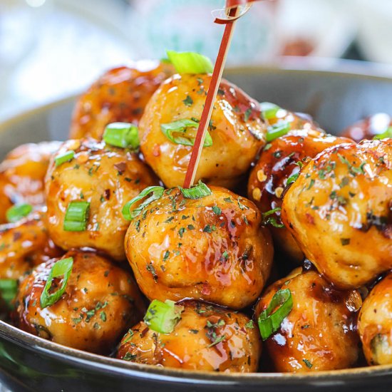 Honey Orange Chicken Meatballs