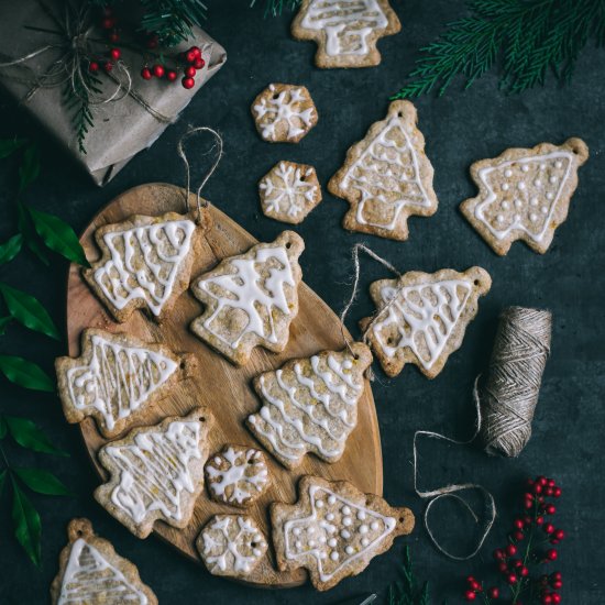 Vegan Christmas Ornament Cookies