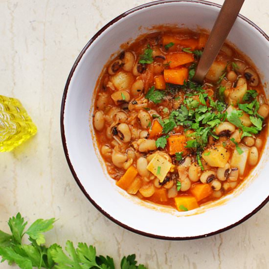 Mediterranean Black-eyed Pea Bowls