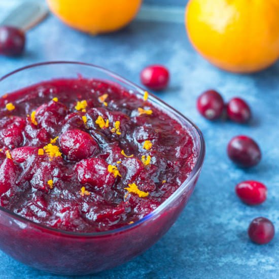 Cranberry orange relish