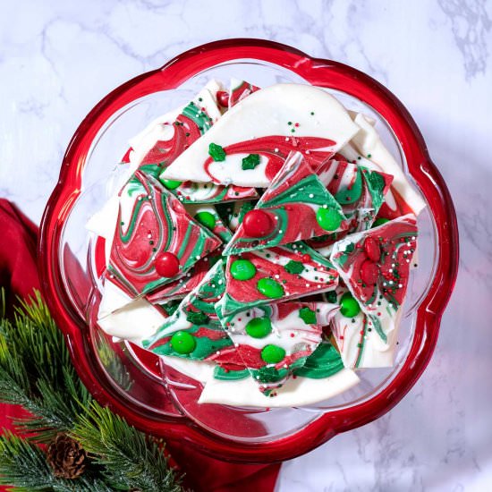 Christmas Swirled Peppermint Bark