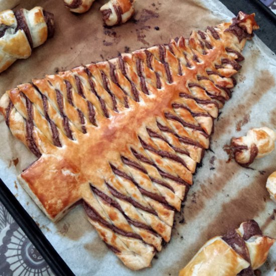 Nutella Christmas Tree Pastry