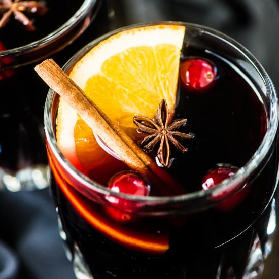 Brandy Mulled Wine