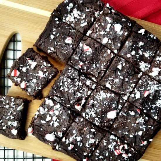 Festive Peppermint Brownies