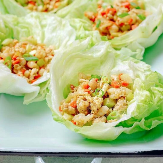 Paleo Chinese Chicken Lettuce Wraps