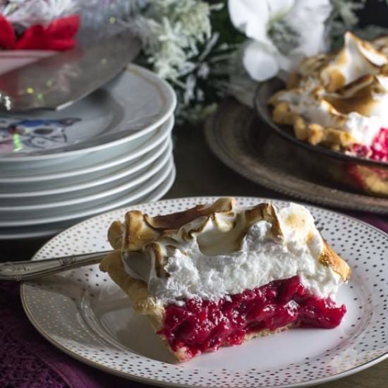 Cranberry Snow Drift Pie