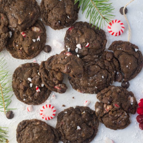 Vegan Chocolate Peppermint Cookies