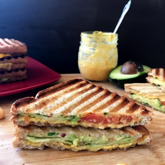 Avocado Ranch Panini Sandwich