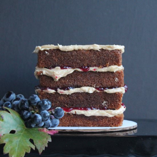 Peanut Butter and Jelly Cake