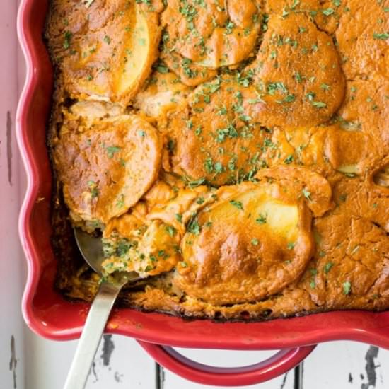 Vegan Cheesy Scalloped Potatoes