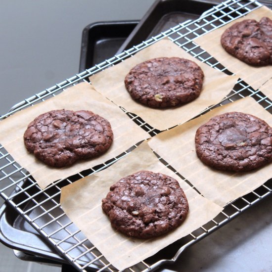 double-chocolate cookies