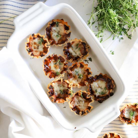 French Onion Filo Bites