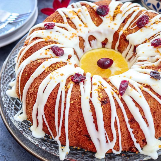 White Chocolate Cranberry Cake