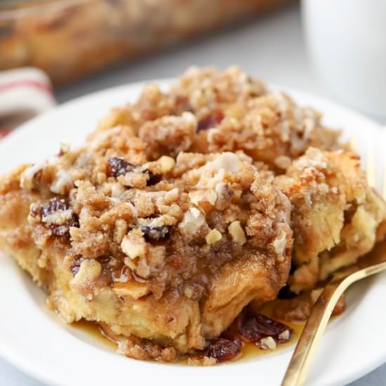 Cranberry Orange Baked French Toast