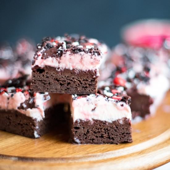 Brownie Peppermint Ice Cream Bar