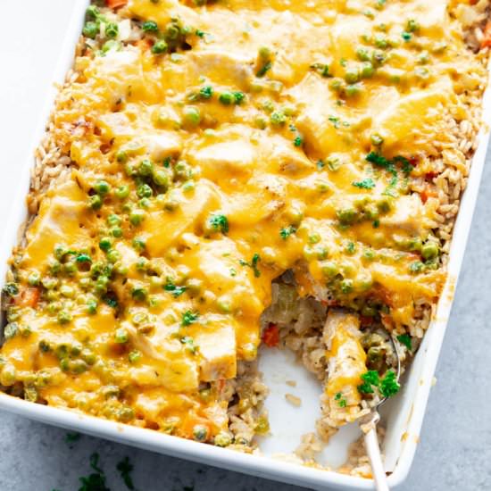 Chicken and rice casserole