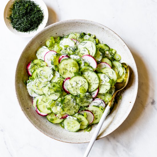 Creamy Cucumber Salad