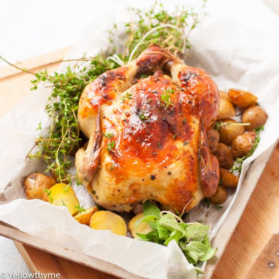 Buttermilk Marinated Roast Chicken