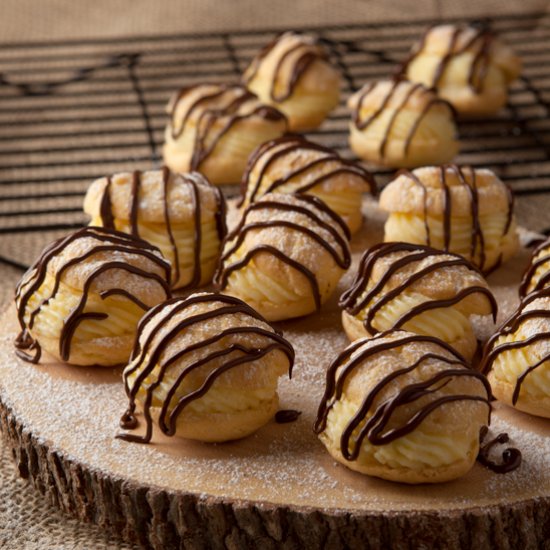 Chocolate Orange Cream Puffs