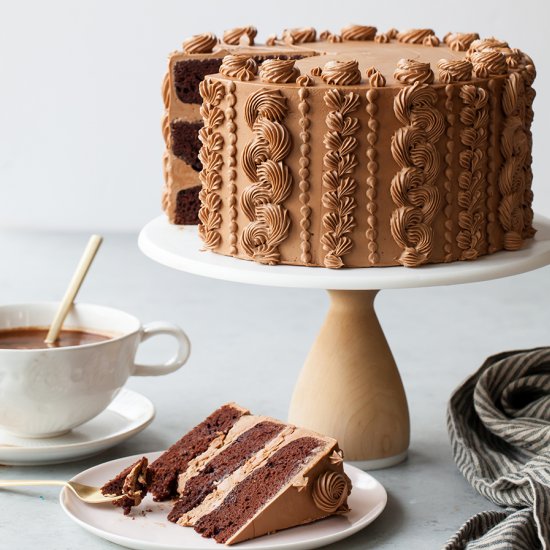 Chocolate Toffee Crunch Cake