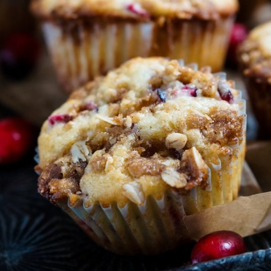 Cranberry Crumb Muffins