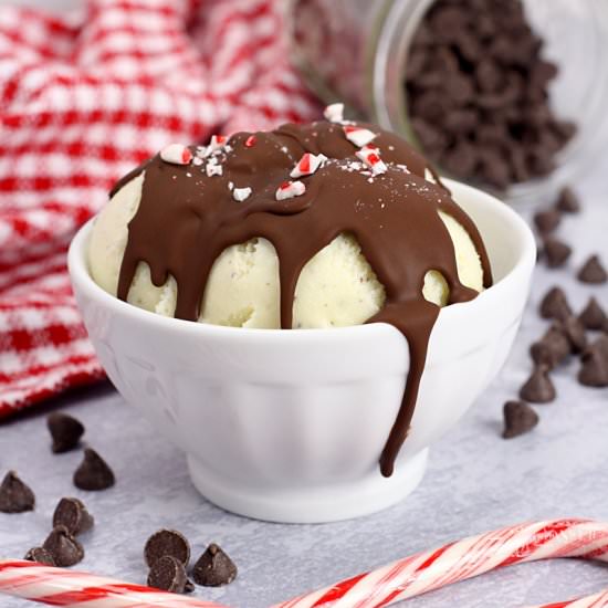 Peppermint Ice Cream Shell Topping