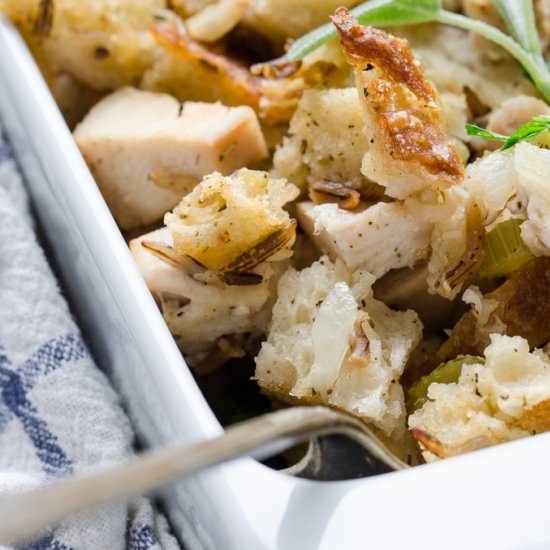 Chicken Stuffing Casserole