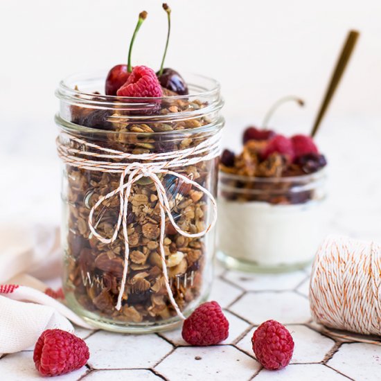 Gingerbread Spiced Fig Granola