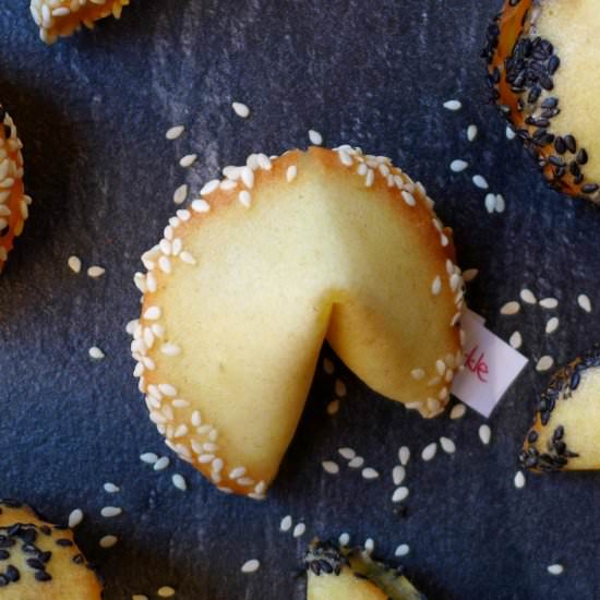 Homemade fortune cookies