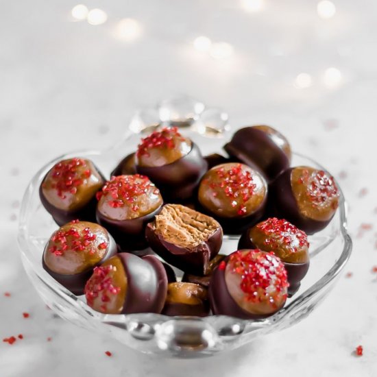 Gingerbread Almond Butter Buckeyes