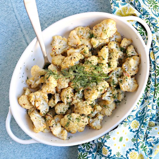 Mustard Roasted Cauliflower