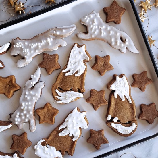 Gingerbread Cookie Foxes